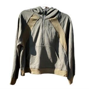 New Green Pullover Hoodie Zipup Pockets‎ Large NWOT